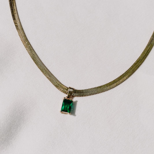 Chelsea Emerald Snake Chain